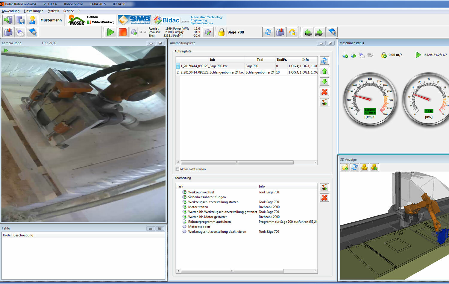 Systemloesungen-RoboCotrol-RBZ-Moser Screenshot RoboControl